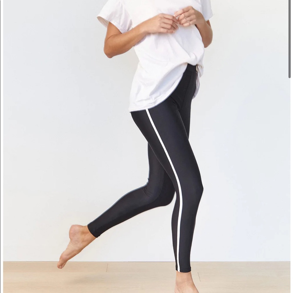 NWT ACACIA Swimwear 2021 Elle Leggings in Jet